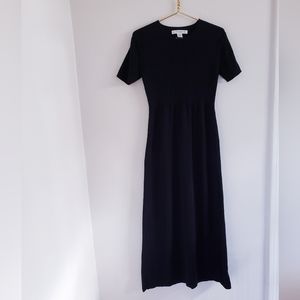Vittadini black short sleeve sweater dress size L